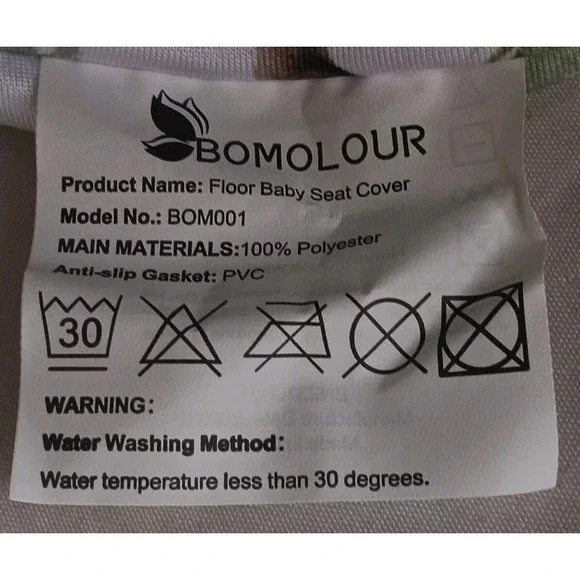 Bumbo Floor Seat Cover Green Forest Animals Baby Safety Strap Ready Anti Slip - Picture 6 of 7